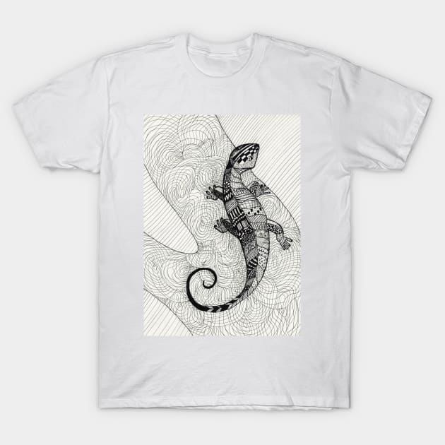 Lizard T-Shirt by Irina_Reznikova